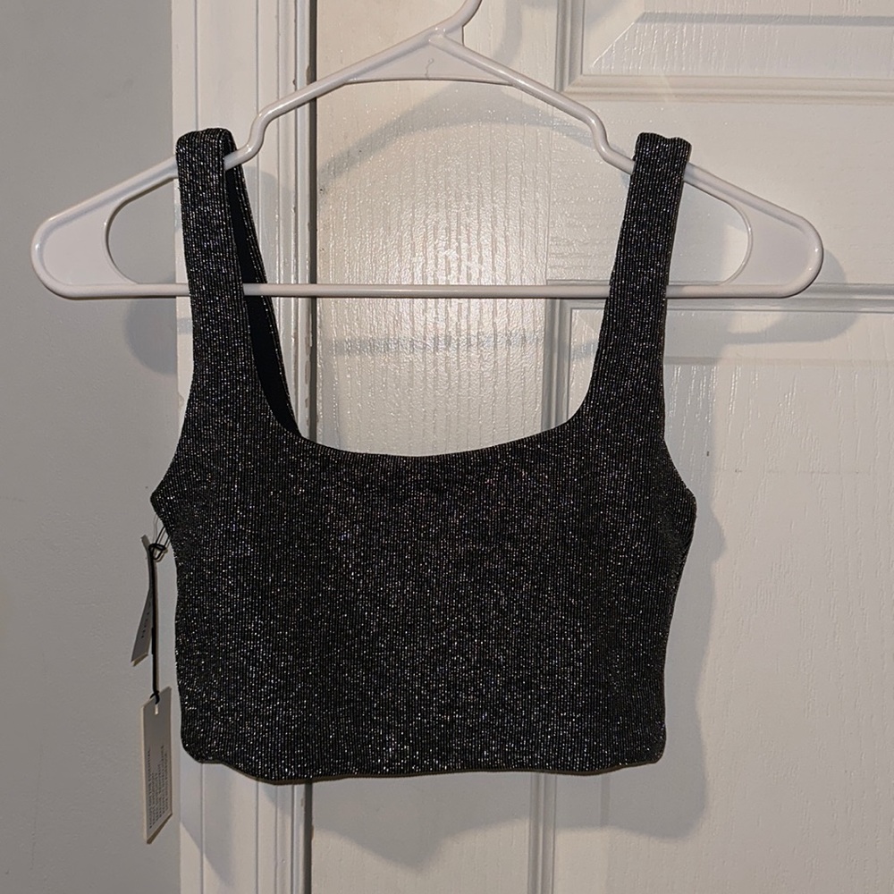 Babaton from Aritzia sparkly crop tank, size XS